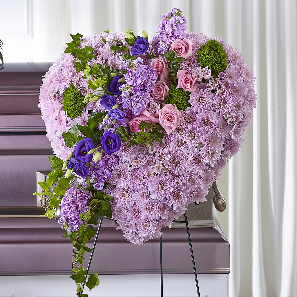 Treasured Love Standing Heart – MARIA'S FLORAL CREATIONS, Bethel CT