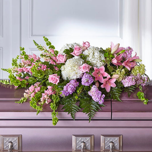 Life's Gratitude Casket Spray – MARIA'S FLORAL CREATIONS, Bethel CT