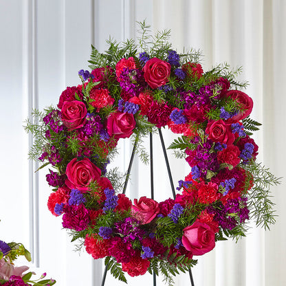 Calming Colors Wreath – MARIA'S FLORAL CREATIONS, Bethel CT