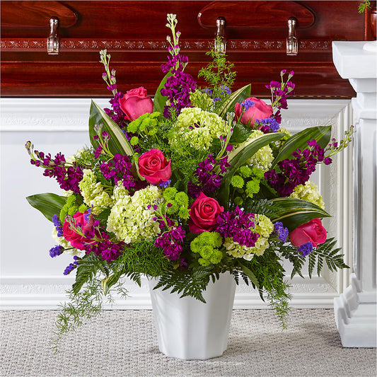 Beautiful Horizons Floor Basket – MARIA'S FLORAL CREATIONS, Bethel CT