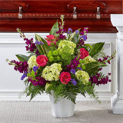 Beautiful Horizons Floor Basket – MARIA'S FLORAL CREATIONS, Bethel CT