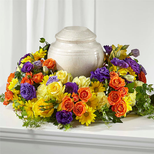 Blossoms of Remembrance Cremation Adornment – MARIA'S FLORAL CREATIONS, Bethel CT