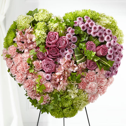 Heartwarming Standing Heart – MARIA'S FLORAL CREATIONS, Bethel CT