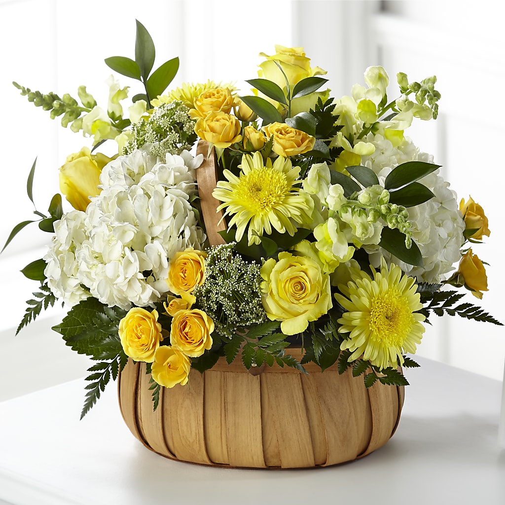 Rustic Remembrance Basket – MARIA'S FLORAL CREATIONS, Bethel CT