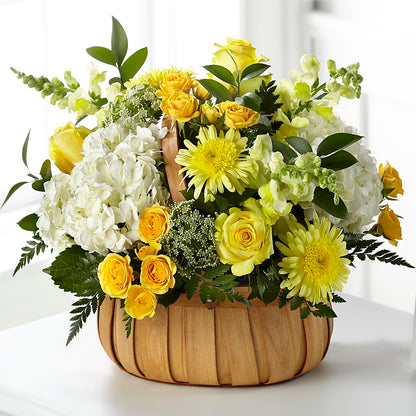 Rustic Remembrance Basket – MARIA'S FLORAL CREATIONS, Bethel CT