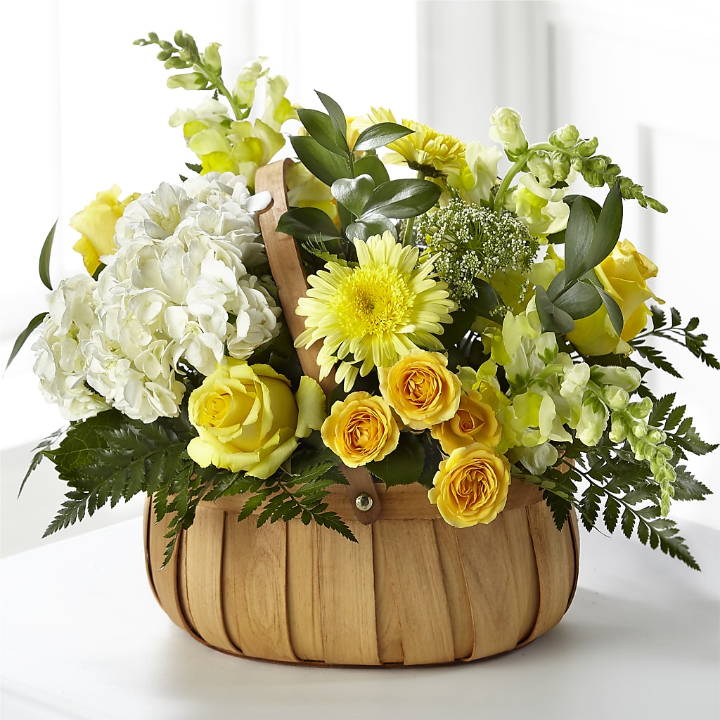 Rustic Remembrance Basket – MARIA'S FLORAL CREATIONS, Bethel CT