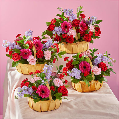 Pink Picnic Basket – MARIA'S FLORAL CREATIONS, Bethel CT
