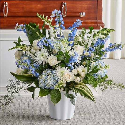Everlasting Memories Floor Basket – MARIA'S FLORAL CREATIONS, Bethel CT
