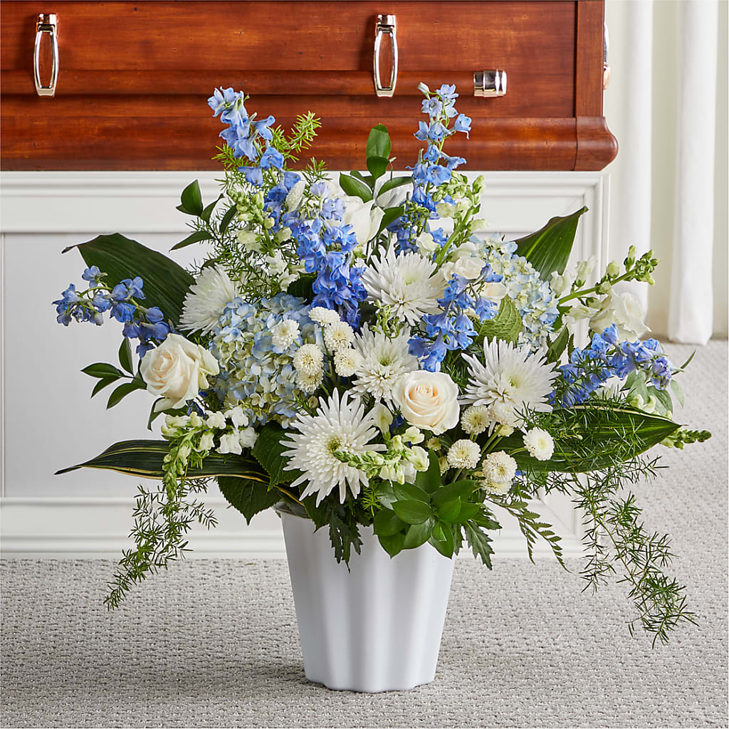 Everlasting Memories Floor Basket – MARIA'S FLORAL CREATIONS, Bethel CT
