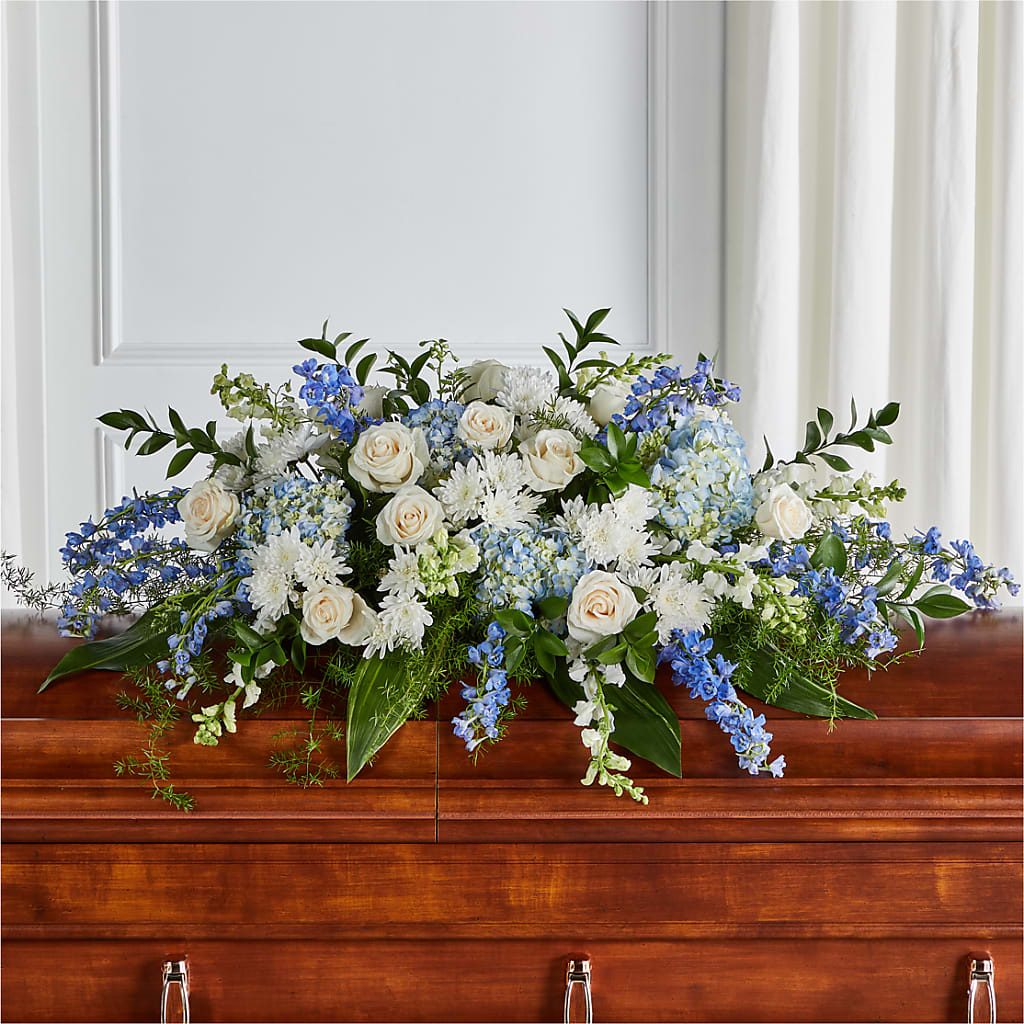 Timeless Essence Casket Spray – MARIA'S FLORAL CREATIONS, Bethel CT