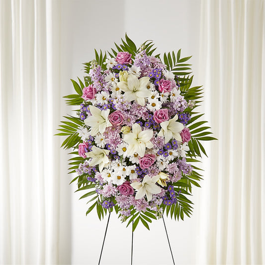 Surrounded by Love Standing Spray – MARIA'S FLORAL CREATIONS, Bethel CT