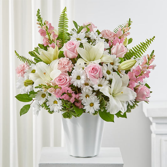 Soft Touch Tabletop Basket – MARIA'S FLORAL CREATIONS, Bethel CT