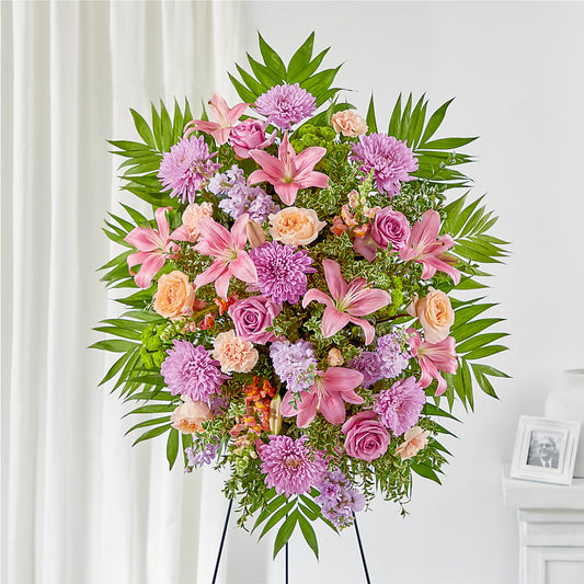 Love & Light Standing Spray – MARIA'S FLORAL CREATIONS, Bethel CT