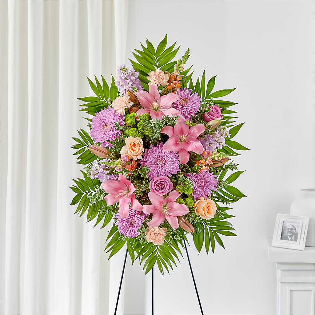 Love & Light Standing Spray – MARIA'S FLORAL CREATIONS, Bethel CT