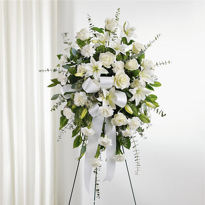 With Care Standing Spray – MARIA'S FLORAL CREATIONS, Bethel CT