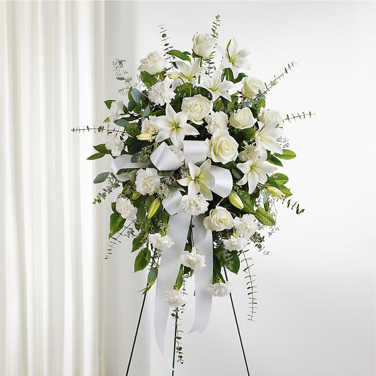 With Care Standing Spray – MARIA'S FLORAL CREATIONS, Bethel CT