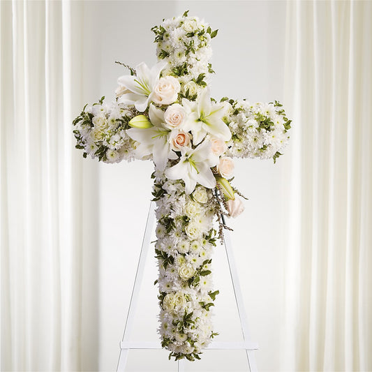Spiritual Guidance Standing Spray – MARIA'S FLORAL CREATIONS, Bethel CT