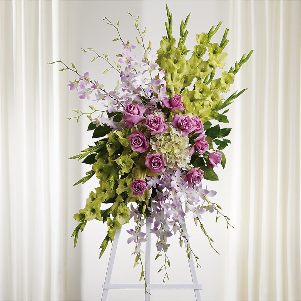 Lasting Legacy Standing Spray – MARIA'S FLORAL CREATIONS, Bethel CT