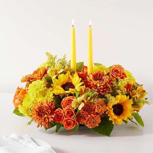Autumn Harmony Centerpiece – MARIA'S FLORAL CREATIONS, Bethel CT