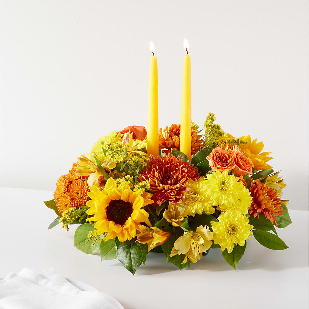 Autumn Harmony Centerpiece – MARIA'S FLORAL CREATIONS, Bethel CT