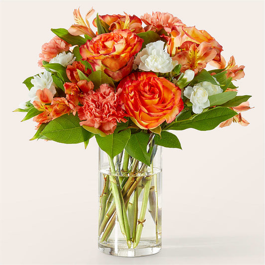 Apricot Glow Bouquet – MARIA'S FLORAL CREATIONS, Bethel CT