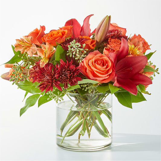 Crimson Leaves Bouquet – MARIA'S FLORAL CREATIONS, Bethel CT