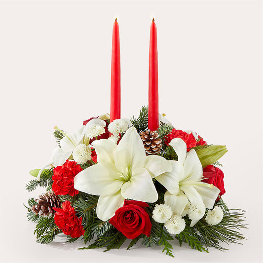 Seasonal Festivities Centerpiece – MARIA'S FLORAL CREATIONS, Bethel CT