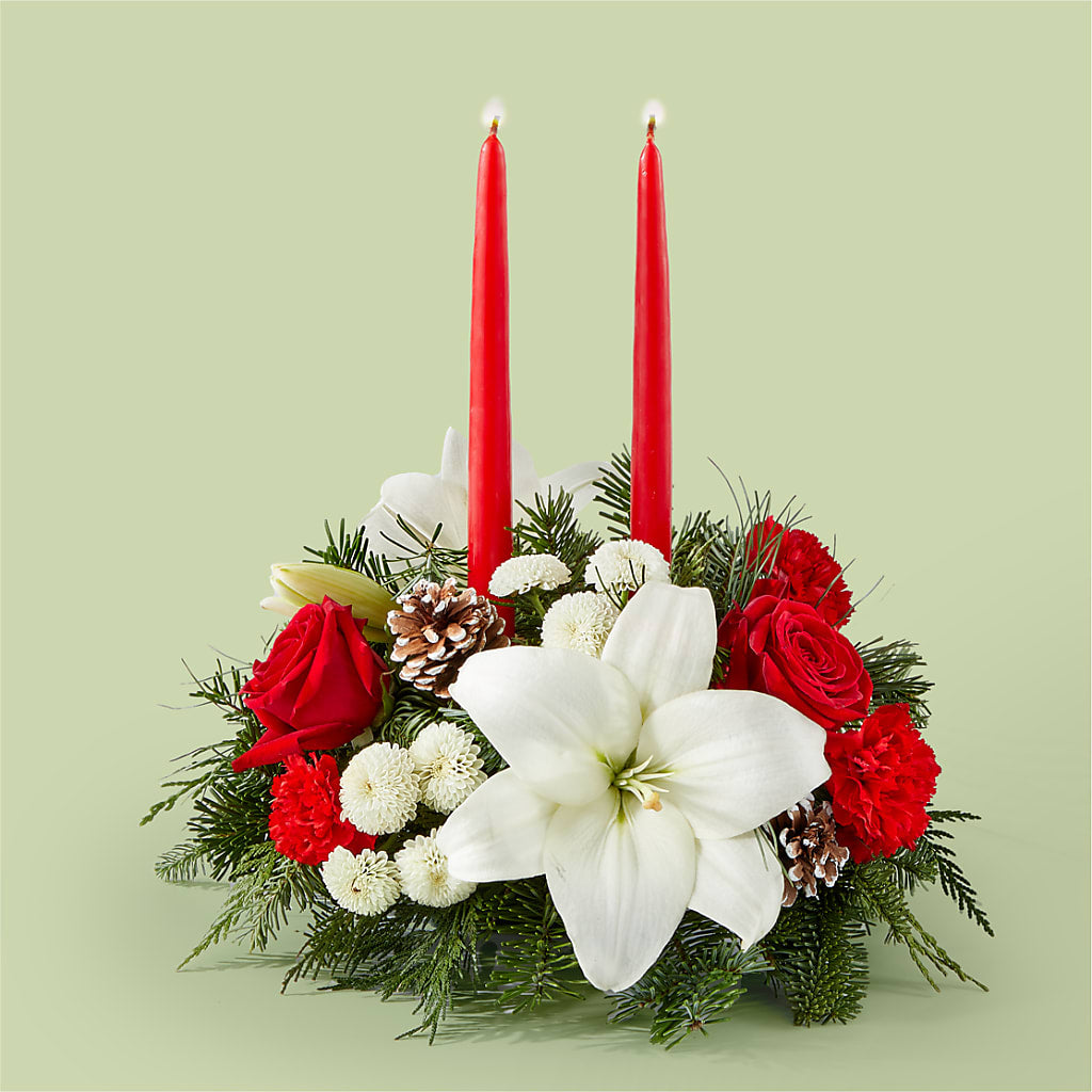 Seasonal Festivities Centerpiece – MARIA'S FLORAL CREATIONS, Bethel CT