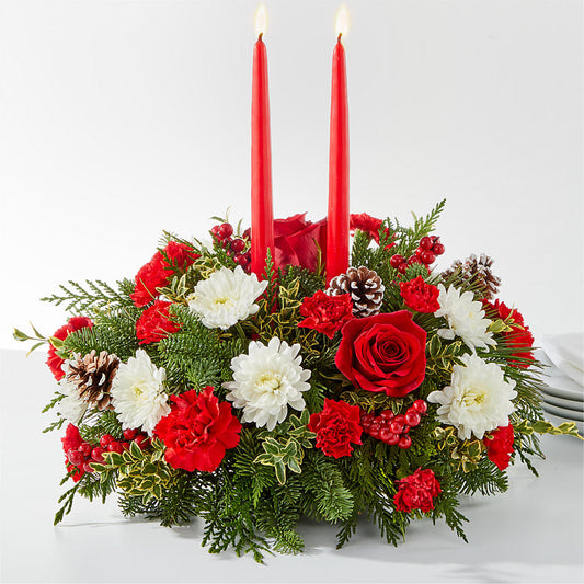 Holiday Soiree Centerpiece – MARIA'S FLORAL CREATIONS, Bethel CT