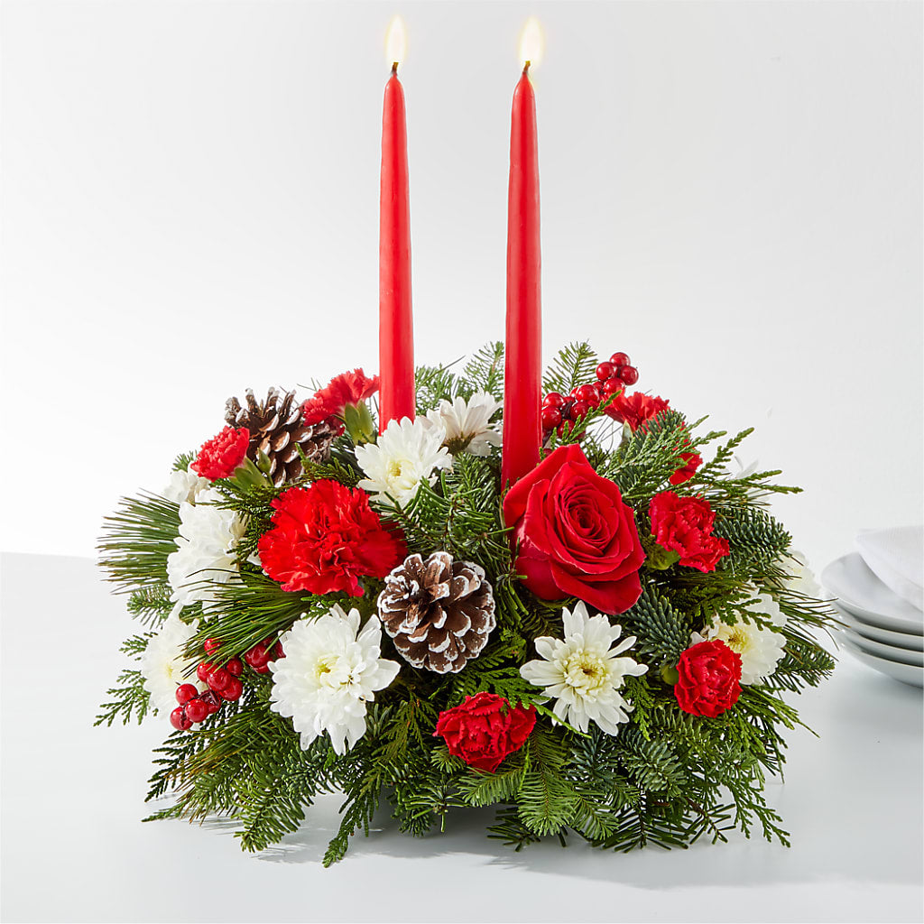 Holiday Soiree Centerpiece – MARIA'S FLORAL CREATIONS, Bethel CT