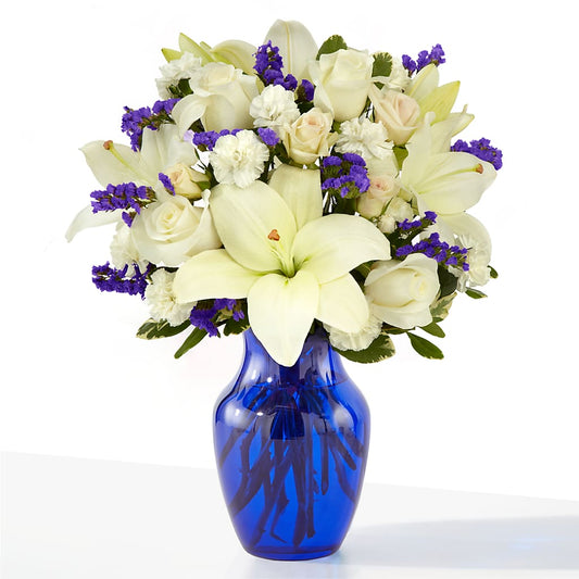 Sapphire Rush Bouquet – MARIA'S FLORAL CREATIONS, Bethel CT