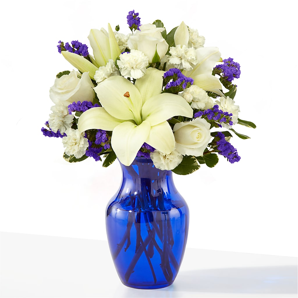 Sapphire Rush Bouquet – MARIA'S FLORAL CREATIONS, Bethel CT