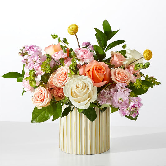 French Market Bouquet with Ivory Vase – MARIA'S FLORAL CREATIONS, Bethel CT