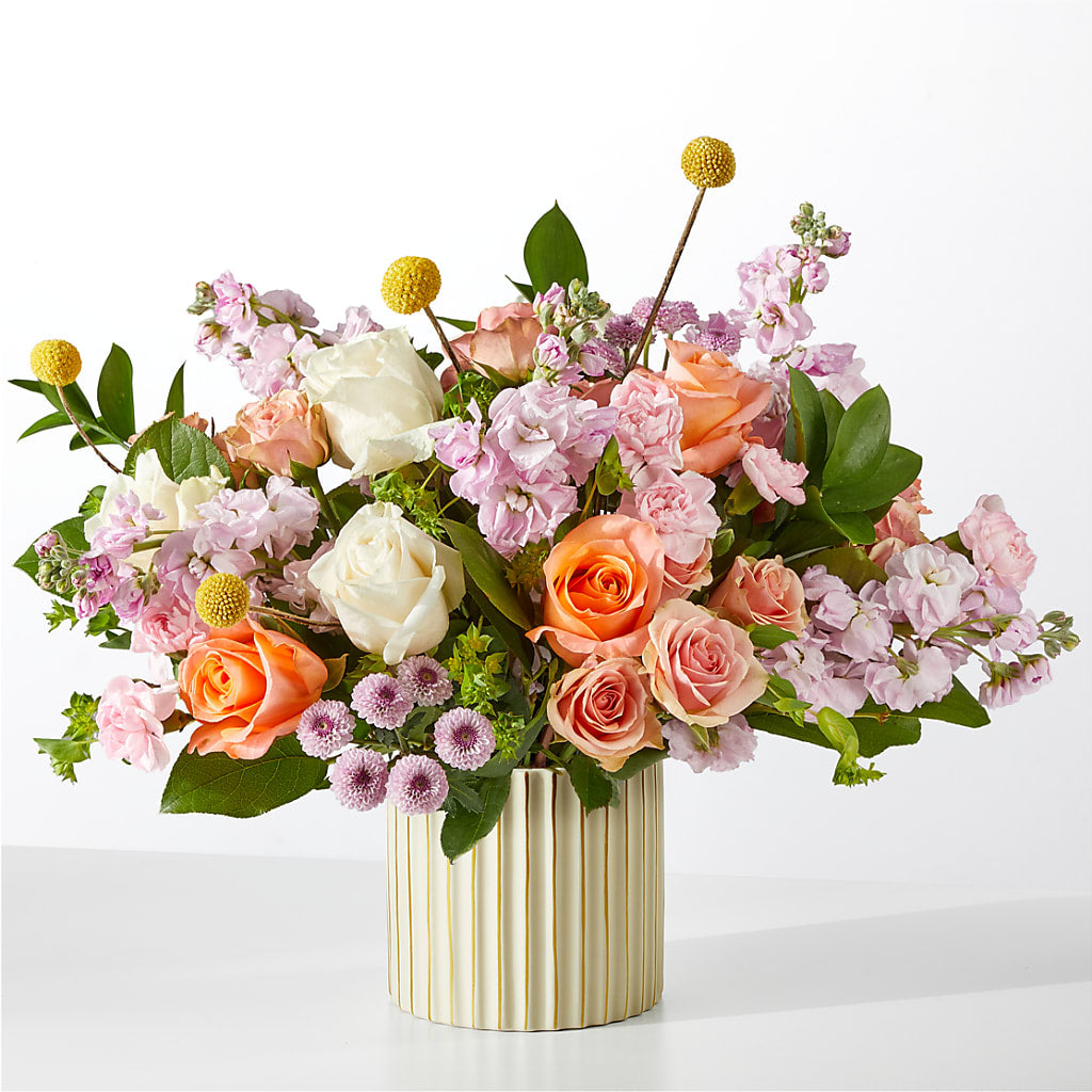 French Market Bouquet with Ivory Vase – MARIA'S FLORAL CREATIONS, Bethel CT