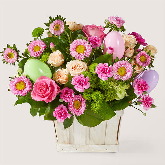 Get Eggcited Basket – MARIA'S FLORAL CREATIONS, Bethel CT