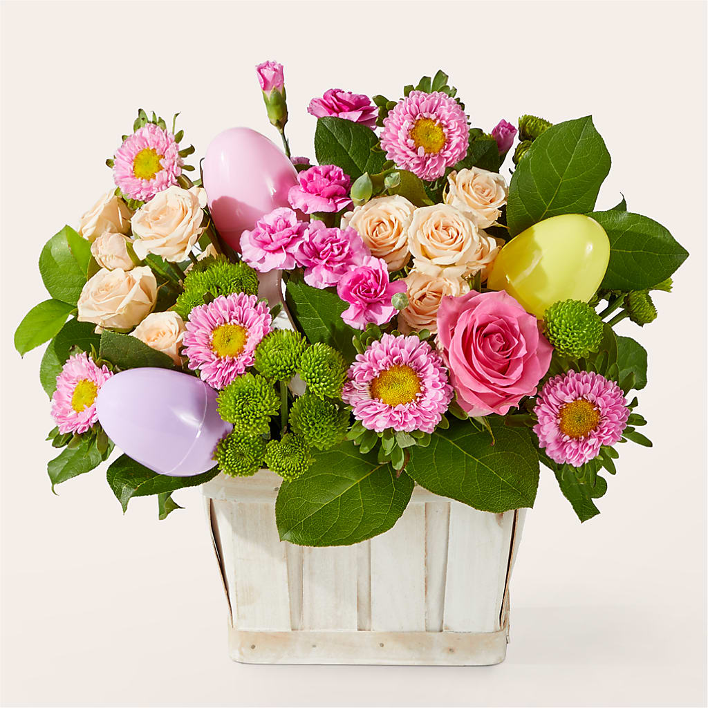 Get Eggcited Basket – MARIA'S FLORAL CREATIONS, Bethel CT