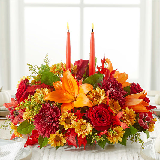 Autumn's Embrace Centerpiece – MARIA'S FLORAL CREATIONS, Bethel CT