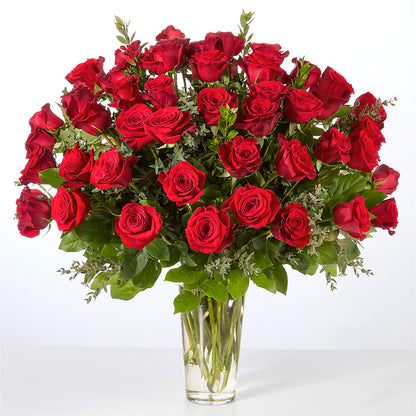 Forever Yours Fifty Stem Red Rose Bouquet – MARIA'S FLORAL CREATIONS, Bethel CT