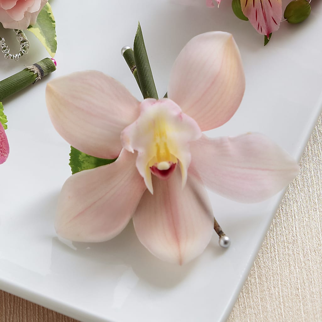 Pink Cymbidium Boutonniere – MARIA'S FLORAL CREATIONS, Bethel CT