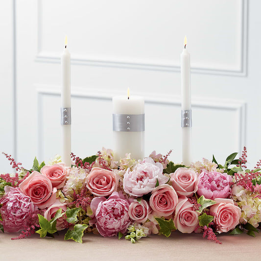 Worldwide Romance Unity Candle Arrangement – MARIA'S FLORAL CREATIONS, Bethel CT