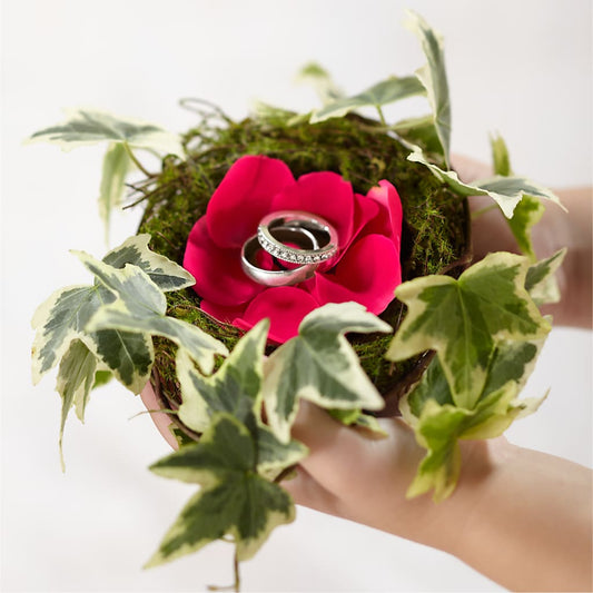 Lila Rose Ring Nest – MARIA'S FLORAL CREATIONS, Bethel CT