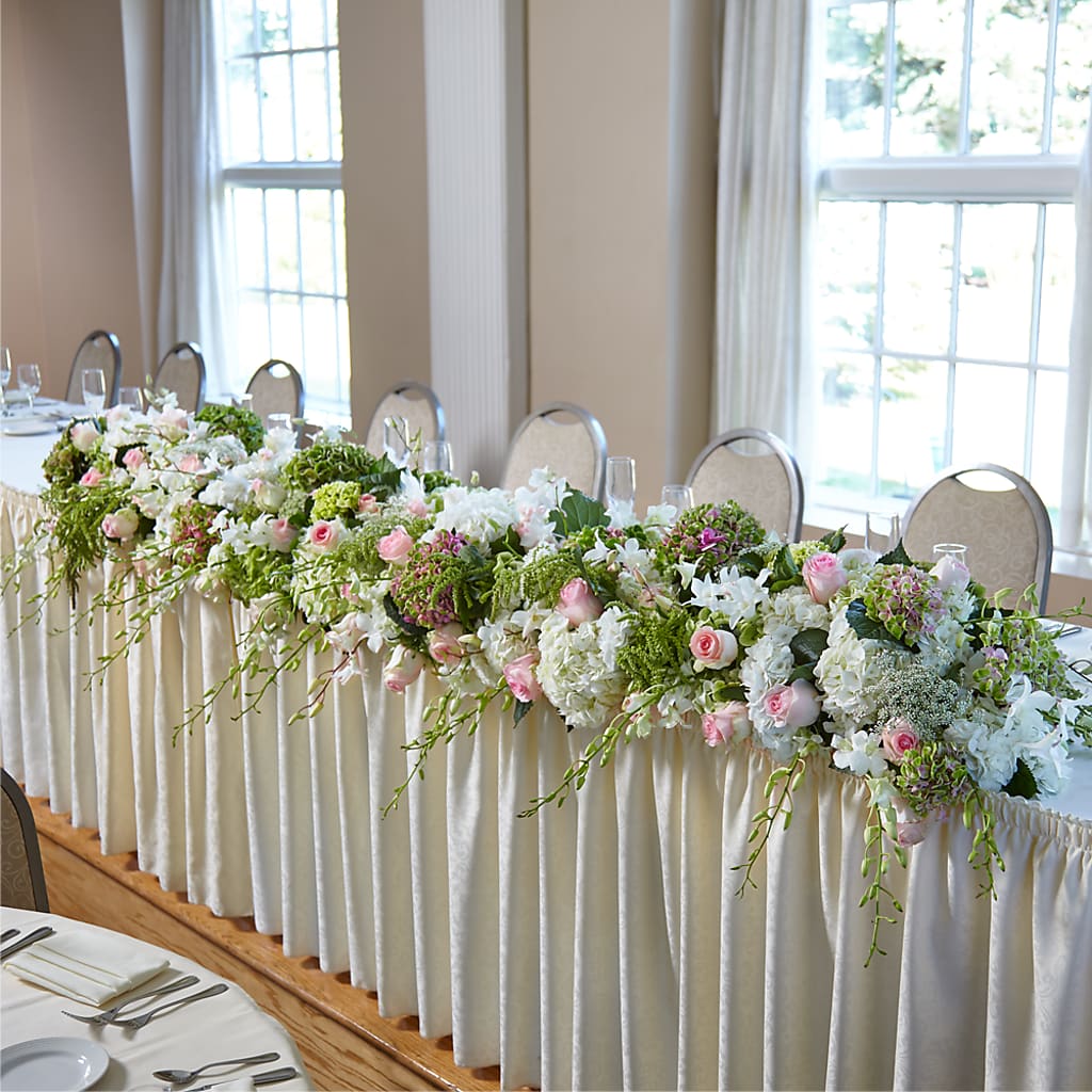 State of Joy Head Table Arrangement – MARIA'S FLORAL CREATIONS, Bethel CT