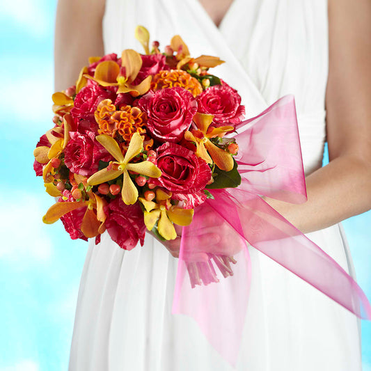 Brilliant Shades of Love Bouquet – MARIA'S FLORAL CREATIONS, Bethel CT