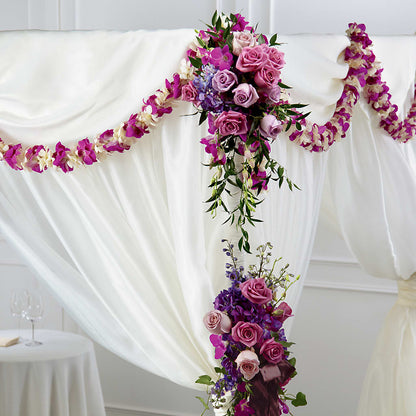 Color & Light Chuppah Decor – MARIA'S FLORAL CREATIONS, Bethel CT