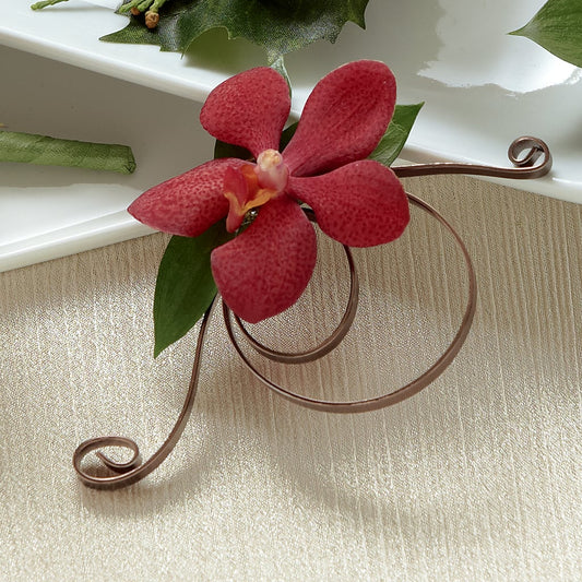 Red Mokara Boutonniere – MARIA'S FLORAL CREATIONS, Bethel CT